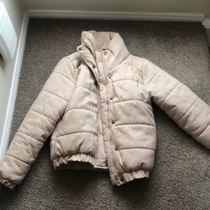 Beige puffer jacket